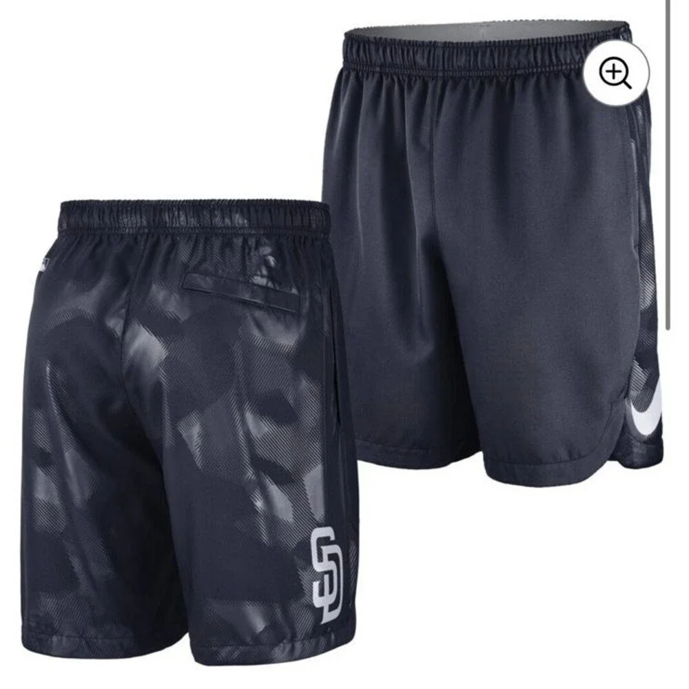 Nike San Diego Padres Authentic Collection Dri-FIT Performance Shorts Mens M Nav